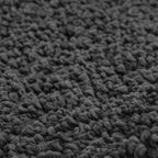 Conjunto de alfombra de baño antideslizante 3 pcs Gris oscuro