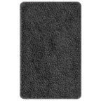 Conjunto de alfombra de baño antideslizante 3 pcs Gris oscuro