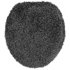 Conjunto de alfombra de baño antideslizante 3 pcs Gris oscuro