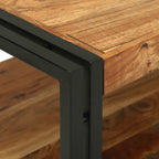 Mesa de Café Marrón 120 x 50 x 38 cm Madera de Acacia Sólida