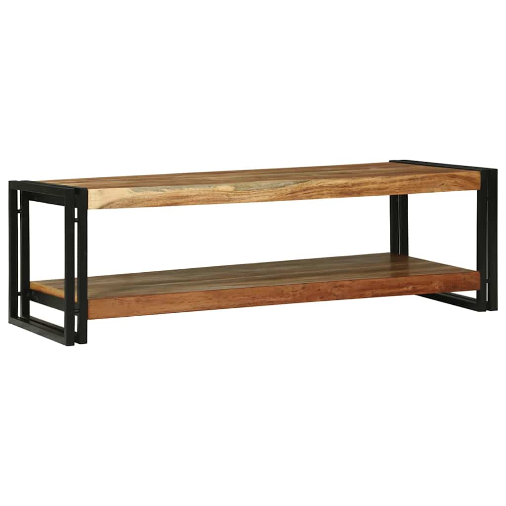 Mesa de Café Marrón 120 x 50 x 38 cm Madera de Acacia Sólida