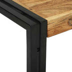 Mesa de Café 2 pcs Marrón Madera de Acacia Sólida