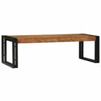 Mesa de Café 2 pcs Marrón Madera de Acacia Sólida