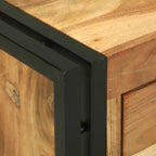 Mesa de Café Marrón 90 x 50 x 38 cm Madera de Acacia Sólida