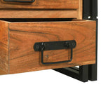 Mesa de Café Marrón 90 x 50 x 38 cm Madera de Acacia Sólida