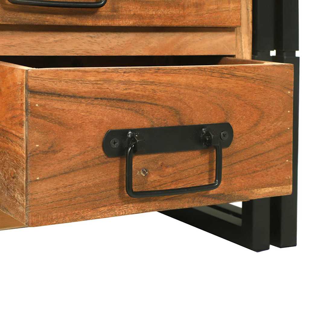 Mesa de Café Marrón 90 x 50 x 38 cm Madera de Acacia Sólida