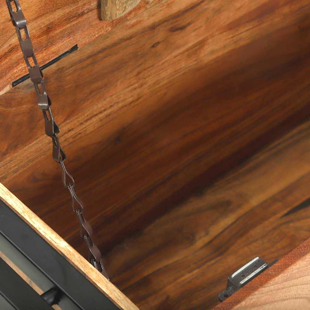 Mesa de Café Marrón 90 x 50 x 38 cm Madera de Acacia Sólida