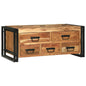 Mesa de Café Marrón 90 x 50 x 38 cm Madera de Acacia Sólida