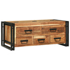 Mesa de Café Marrón 90 x 50 x 38 cm Madera de Acacia Sólida