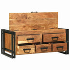 Mesa de Café Marrón 90 x 50 x 38 cm Madera de Acacia Sólida