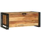 Mesa de Café Marrón 90 x 50 x 38 cm Madera de Acacia Sólida