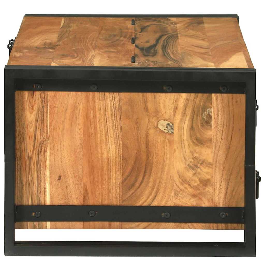 Mesa de Café Marrón 90 x 50 x 38 cm Madera de Acacia Sólida