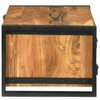 Mesa de Café Marrón 90 x 50 x 38 cm Madera de Acacia Sólida