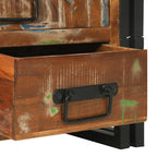 Mesa de Café con cajón Multicolor Madera sólida recuperada