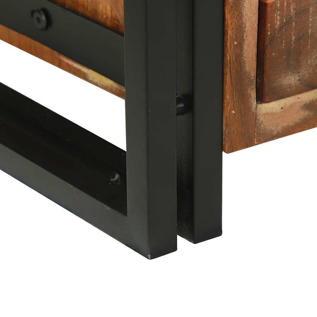 Mesa de Café con cajón Multicolor Madera sólida recuperada