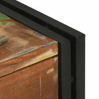 Mesa de Café con cajón Multicolor Madera sólida recuperada