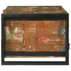 Mesa de Café con cajón Multicolor Madera sólida recuperada