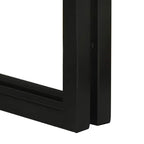 Mesa Nido 3 pcs Marrón y Negro Madera de Mango Sólida y Metal