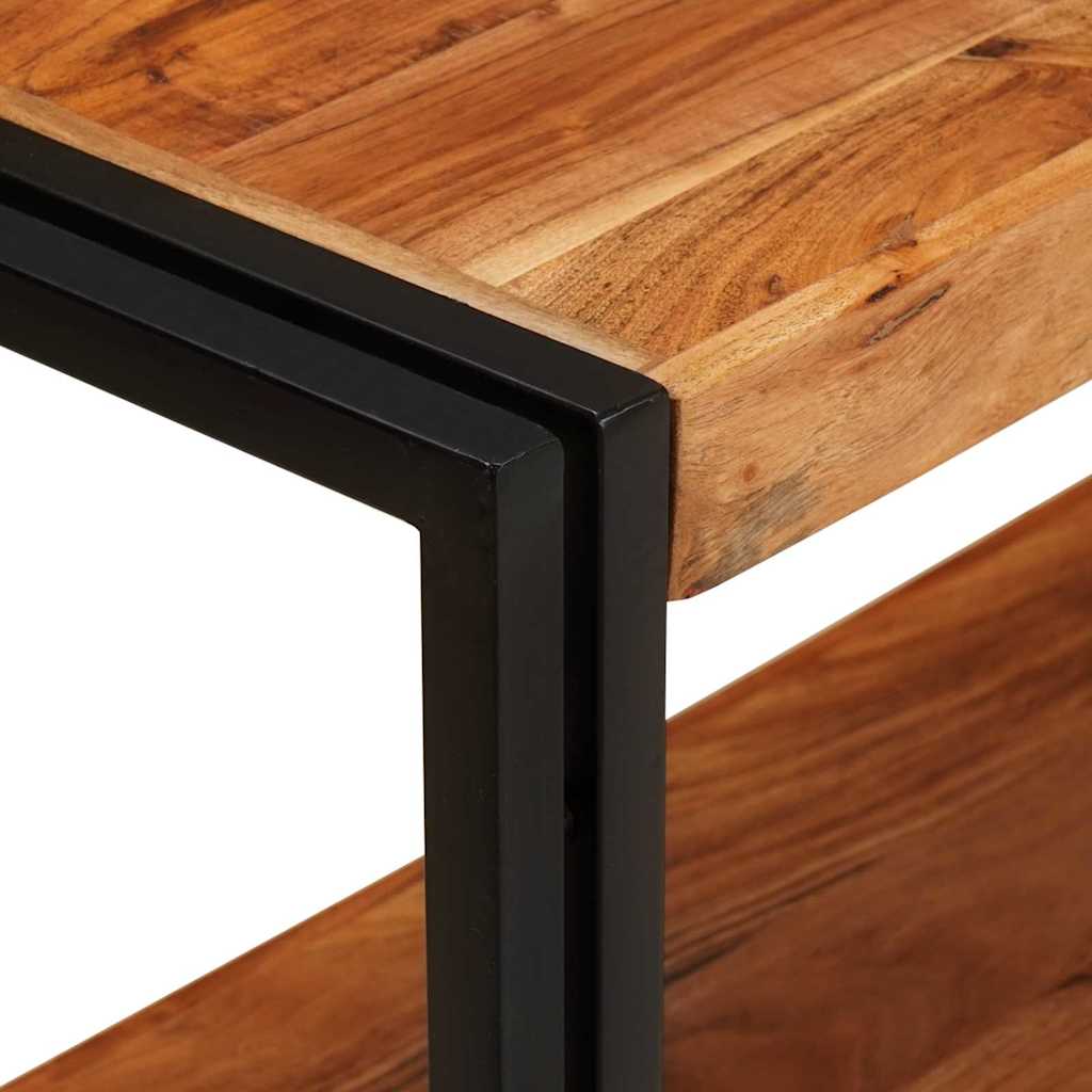 Mesa Consola Marrón 160 x 33 x 75 cm Madera de Acacia Sólida