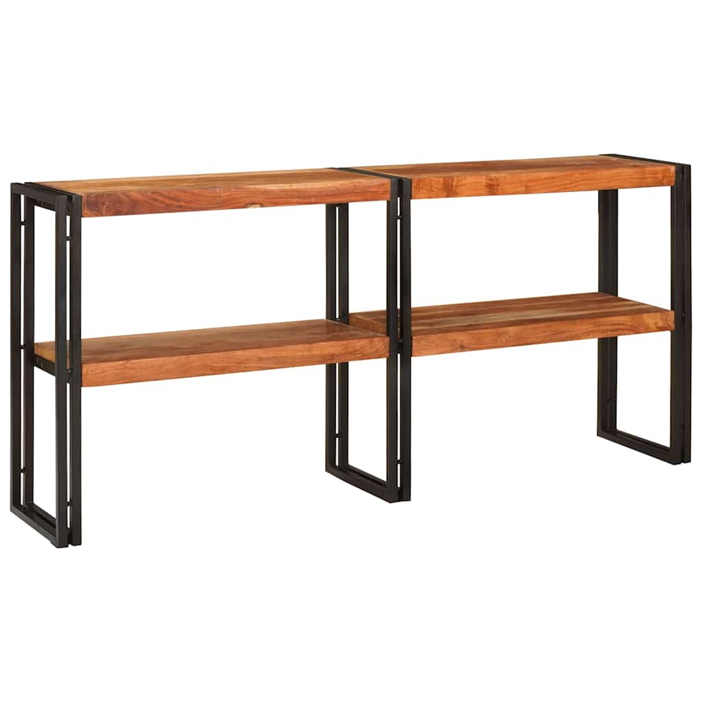 Mesa Consola Marrón 160 x 33 x 75 cm Madera de Acacia Sólida