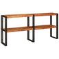 Brown Console Table 160 x 33 x 75 cm Solid Acacia Wood
