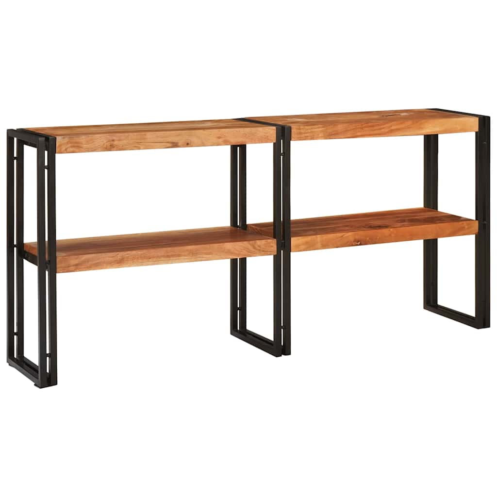 Mesa Consola Marrón 160 x 33 x 75 cm Madera de Acacia Sólida