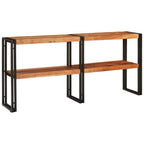 Mesa Consola Marrón 160 x 33 x 75 cm Madera de Acacia Sólida