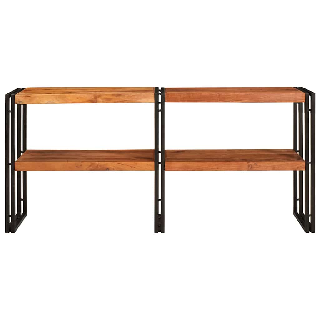 Mesa Consola Marrón 160 x 33 x 75 cm Madera de Acacia Sólida