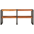 Mesa Consola Marrón 160 x 33 x 75 cm Madera de Acacia Sólida