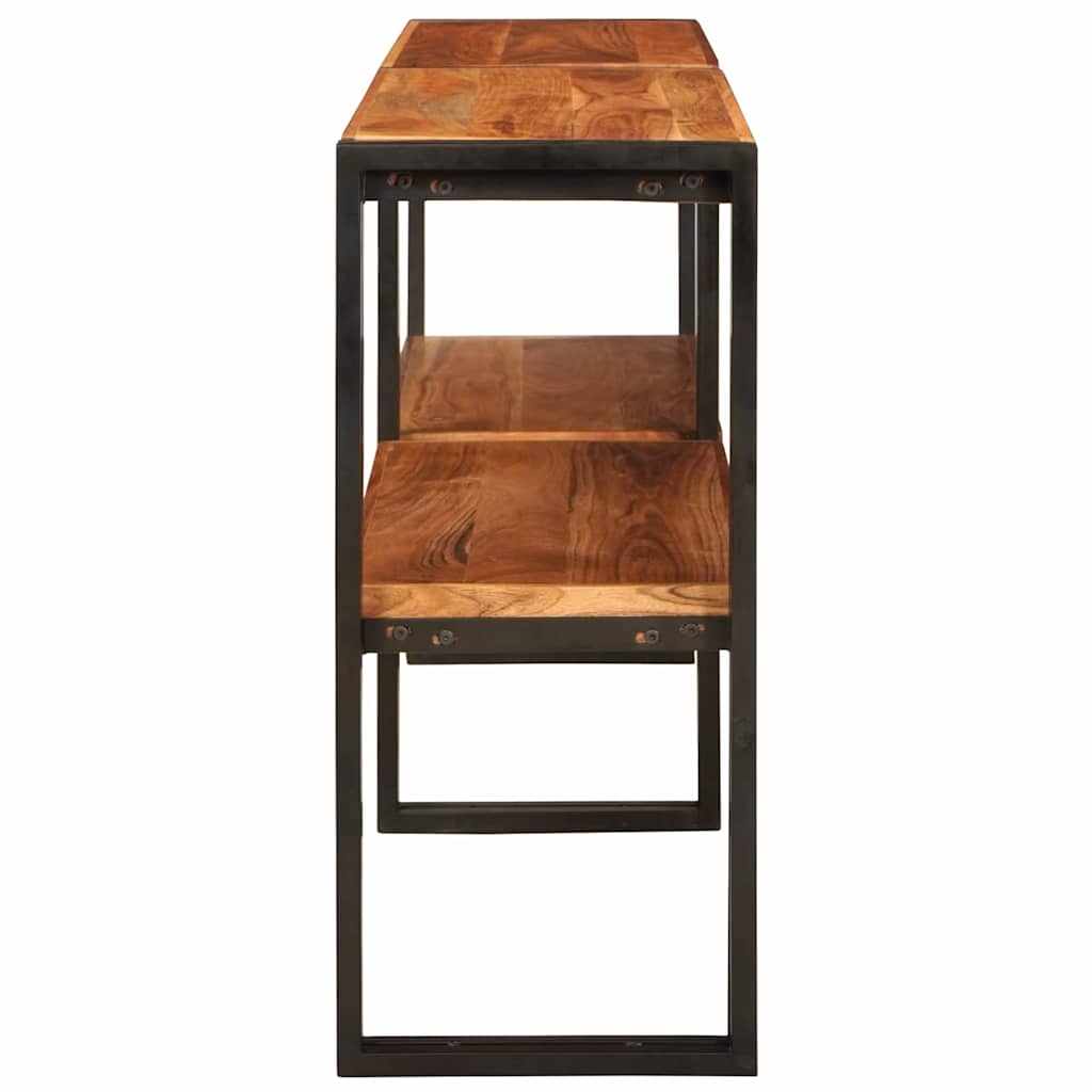 Mesa Consola Marrón 160 x 33 x 75 cm Madera de Acacia Sólida