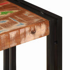 Mesa Consola con estante Multicolor Madera sólida recuperada