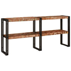 Mesa Consola con estante Multicolor Madera sólida recuperada