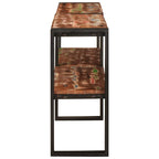 Mesa Consola con estante Multicolor Madera sólida recuperada