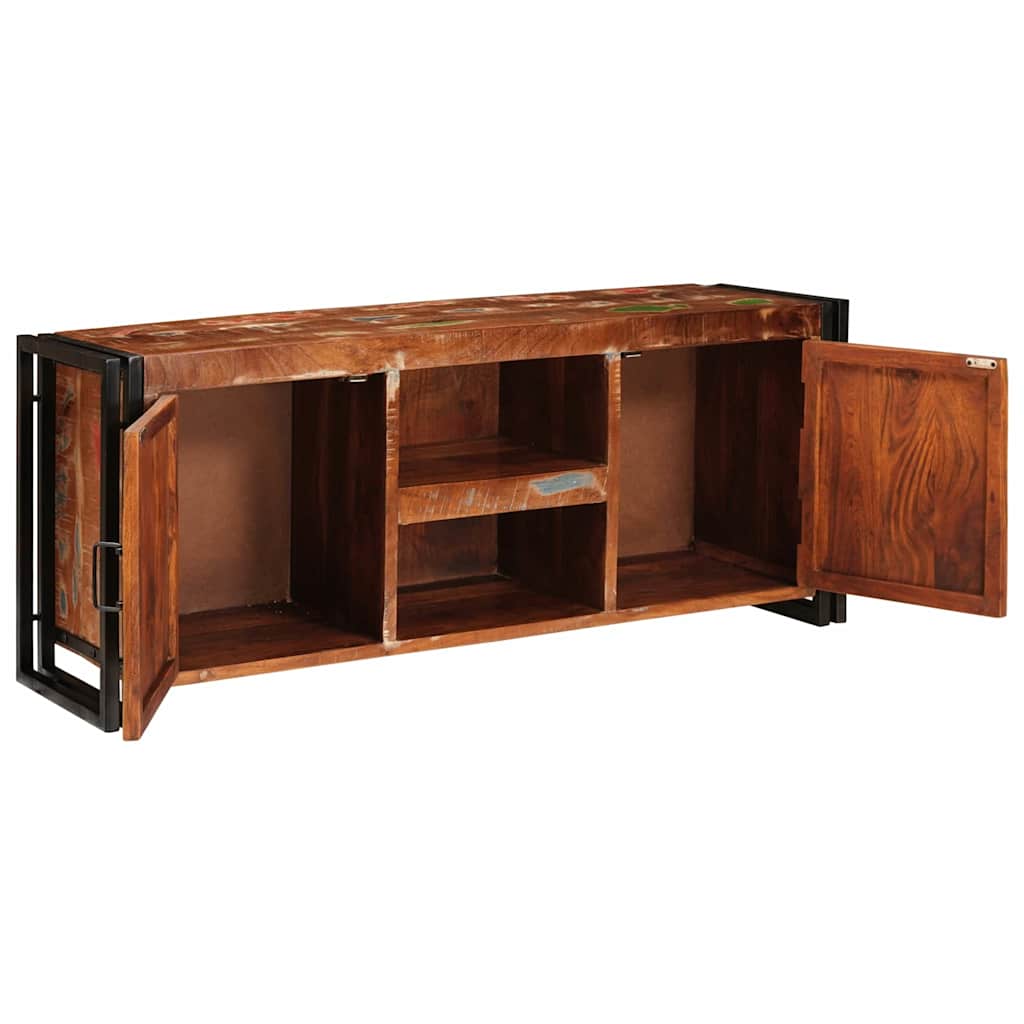 Mueble de TV con estante Multicolor madera maciza reciclada