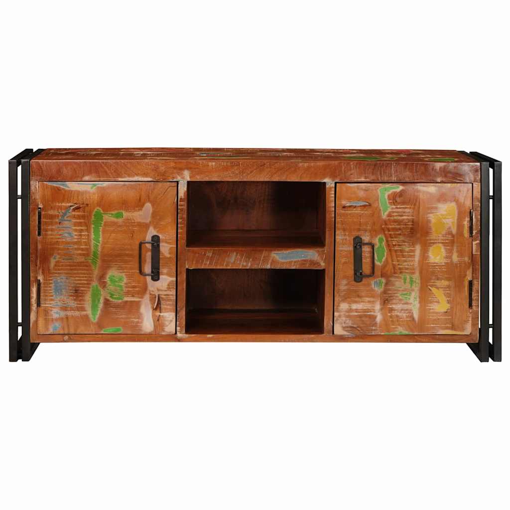 Mueble de TV con estante Multicolor madera maciza reciclada
