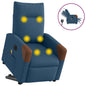 Red artificial leather electric lift massage armchair