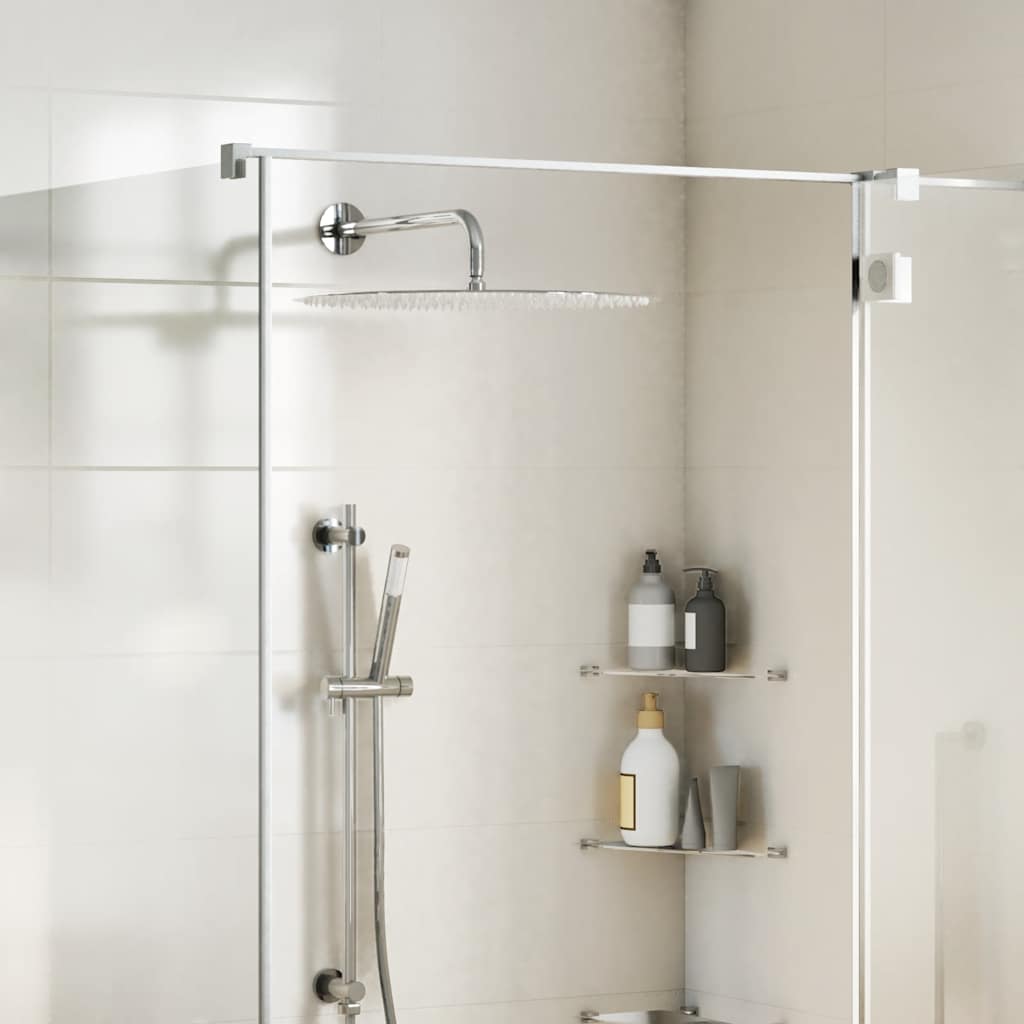Cabezal de ducha cuadrado efecto lluvia acero inox 304 20x20 cm