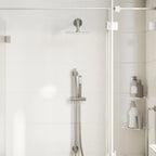 Cabezal de ducha cuadrado efecto lluvia acero inox 304 20x20 cm