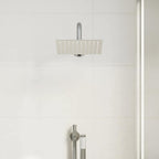 Cabezal de ducha cuadrado efecto lluvia acero inox 304 20x20 cm