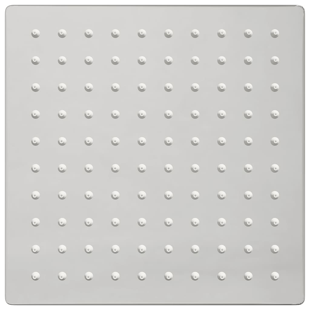 Cabezal de ducha cuadrado efecto lluvia acero inox 304 20x20 cm