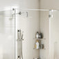 Cabezal de ducha cuadrado efecto lluvia acero inox 304 20x20 cm