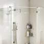 Cabezal de ducha cuadrado efecto lluvia acero inox 304 20x20 cm