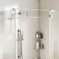 Cabezal de ducha cuadrado efecto lluvia acero inox 304 20x20 cm