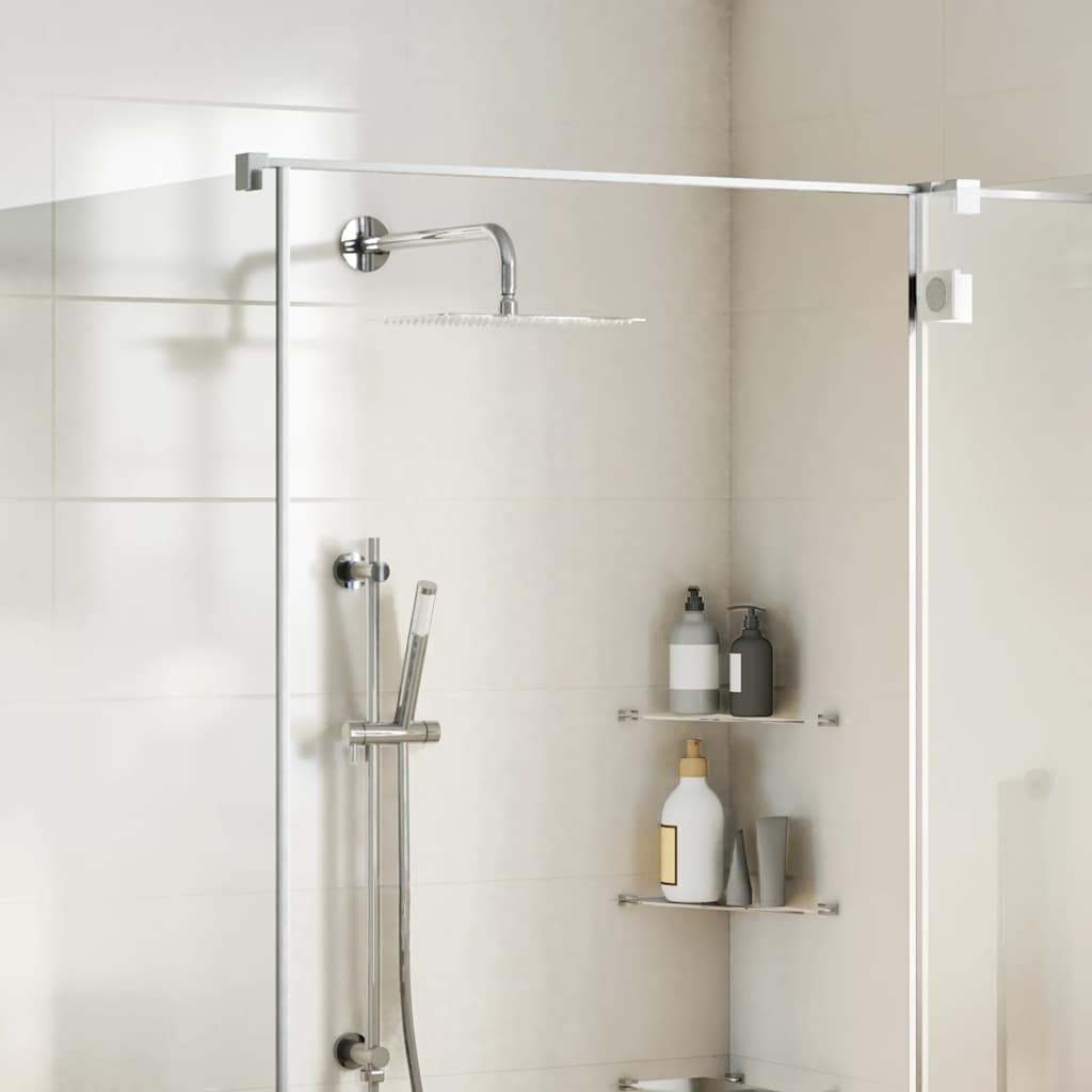 Cabezal de ducha cuadrado efecto lluvia acero inox 304 20x20 cm