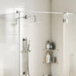 Cabezal de ducha cuadrado efecto lluvia acero inox 304 20x20 cm