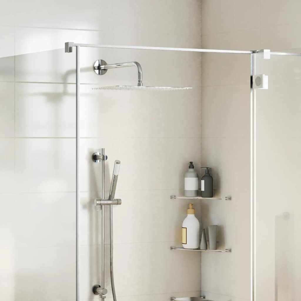 Cabezal de ducha cuadrado efecto lluvia acero inox 304 20x20 cm