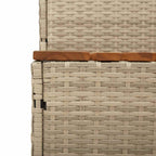Escalón bañera hidromasaje beige 100x50x50,5 cm ratán sintético
