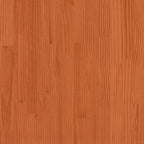 Estructura cama familiar sin colchón marrón encerado 240x200 cm
