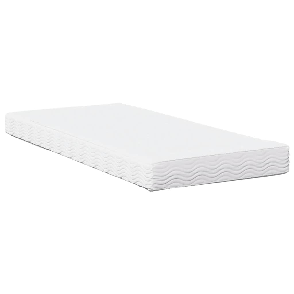 Diván con colchón blanco 100x200 cm madera maciza de pino