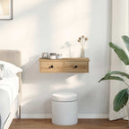 Estante de pared cajones madera contrachapada roble artesanal